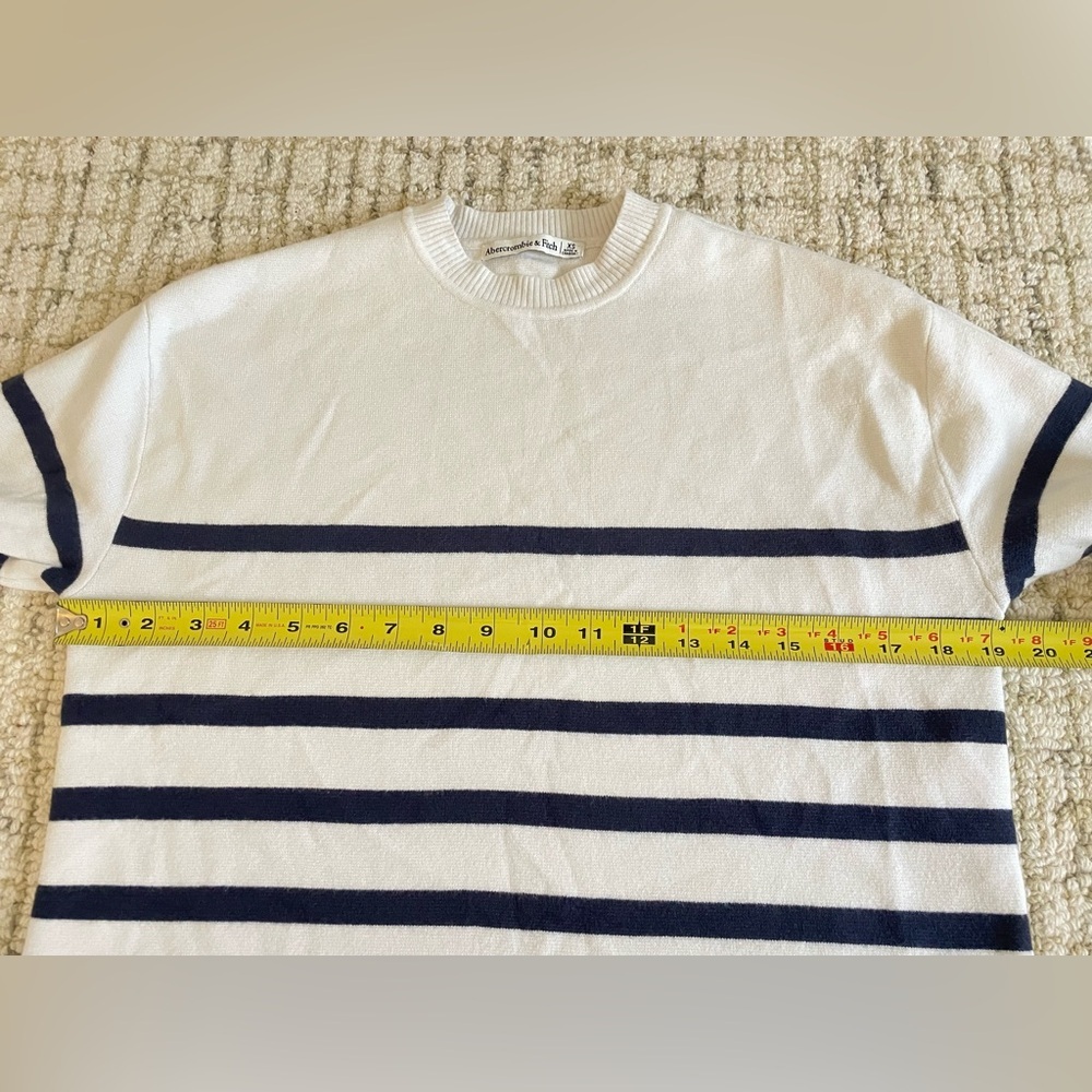 Abercrombie & Fitch Luxeloft Striped Sweater Tee - Picture 4 of 6